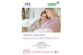 <b>Bezpłatna mammografia - CHOJNICE</b>