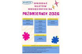 <b> ROBUS. Sprzedaż biletów miesięcznych - październik 2026 (TERMINY) </b>