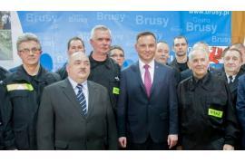 <b>Spotkanie w Brusach. Prezydent solidarnie z poszkodowanymi<br> i wolontariuszami po ubiegłorocznej nawałnicy (FOTO)</b>