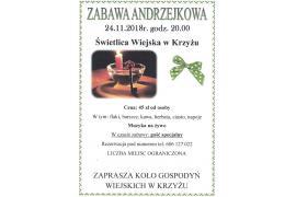 <b>Zabawa Andrzejkowa w Krzyżu <br>- zaproszenie </b>