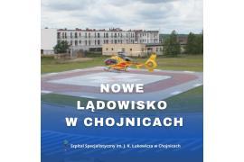<b>Nowe lądowisko – chojnicki szpital otrzymał środki. Zadanie ma kosztować ok. 1,8 mln zł. Zobacz cel inwestycji, zakres prac</b>