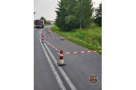 <b>GM. CZERSK. Pożar i zapadlisko – działania OSP Łąg (ZDJĘCIA)</b>