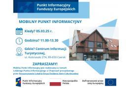 <b>GM. CZERSK. Fundusze Europejskie - zapraszamy do Mobilnego Punktu Informacyjnego! </b>