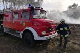 <b>Pożar w lesie. W akcji gaśniczej uczestniczyło 7 jednostek straży pożarnej</b>