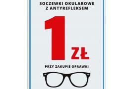 <b>Centrum Optyczno Okulistyczne <br>w Czersku. Soczewki okularowe z antyrefleksem za 1 zł! - przy zakupie oprawki</b>