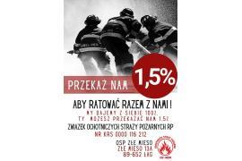<b>GM. CZERSK. OSP ZŁE MIĘSO: Nie macie pomysłu gdzie przekazać 1,5%, to możesz przekazać go nam. Z góry dziękujemy</b>