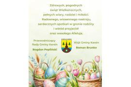 <b>ŻYCZENIA WIELKANOCNE od GMINY KARSIN </b>