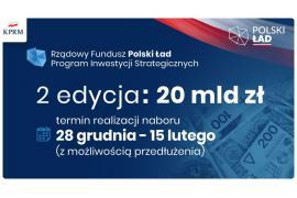 <b>Druga edycja Rządowego Funduszu Polski Ład - nabór. Jakie wnioski złoży gmina Czersk?</b>