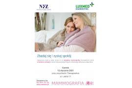 <b>Badania mammograficzne w styczniu 2021 - Czersk</b>