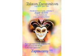 <b>Zabawa Karnawałowa w Czersku<br> QUEST - MUZYKA NA ŻYWO<br>- zaproszenie, rezerwacja miejsc</b>