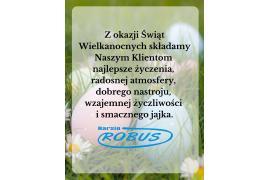 <b>ŻYCZENIA WIELKANOCNE od FIRMY ROBUS </b>