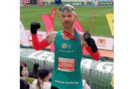 <b>GM. CZERSK. Bartosz Paradowski z gm. Czersk - Biegający Artysta: No i po robocie! Energa Gdańsk Maraton. GRATULACJE!</b>