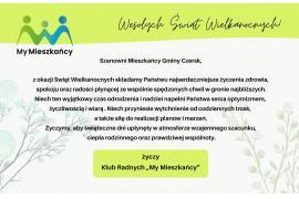 <b>ŻYCZENIA ŚWIĄTECZNE od KLUBU RADNYCH RADY MIEJSKIEJ W CZERSKU `MY MIESZKAŃCY`</b>