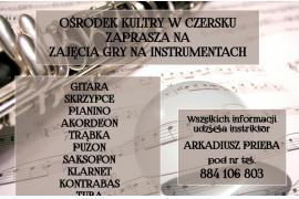 <b>Ośrodek Kultury w Czersku zaprasza: zajęcia gry na instrumentach, ferie zimowe, zabawa walentynkowa (PLAKATY)</b>