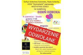 <b> GM. CZERSK. Dzień Dziecka w Gutowcu – wydarzenie odwołane </b>
