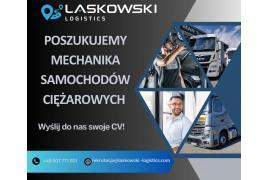 <b> OFERTY PRACY. Firma `LASKOWSKI` - Mechanik pojazdów ciężarowych, Pracownik administracyjny, Spedytor<br> (OFERTA, KONTAKT) </b>