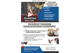 <b> GM. CZERSK. Spotkanie informacyjno-edukacyjne nt.: wilków, pryszczycy, ptasiej grypy i AFS. ZAPROSZENIE  </b>