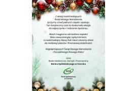 <b>ŻYCZENIA ŚWIĄTECZNE od Banku Spółdzielczego w Czersku</b>