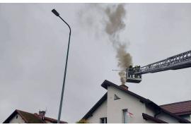 <b>GM. CZERSK. Pożar sadzy w kominie - Łąg (ZDJĘCIA)</b>