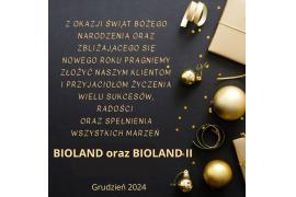 <b>ŻYCZENIA ŚWIĄTECZNE <br>od Firmy BIOLAND oraz BIOLAND II</b>