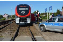 <b>Śmiertelny wypadek na przejeździe kolejowym. Szynobus relacji Chojnice-Tczew. Policjanci apeluje <br>o ostrożność</b>