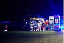 <b>CZERSK. Wypadek na hulajnodze w Czersku – dziewczynki zabrały do szpitala śmigłowce LPR (ZDJĘCIA, WIDEO)</b>