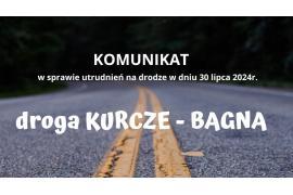 <b> GM. CZERSK. Utrudnienia w ruchu na odcinku Kurcze-Bagna </b>