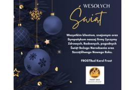 <b>ŻYCZENIA ŚWIĄTECZNE <br>od Firmy FROSTBud Karol Frost</b>