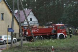 <b>Pożar na posesji przy ul. Tucholskiej w Czersku (FOTO)</b>