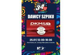 <b>CZERSK. Dzień Dawcy Szpiku Fundacji DKMS podczas Czerskiego Finału WOŚP- ZAPROSZENIE</b>