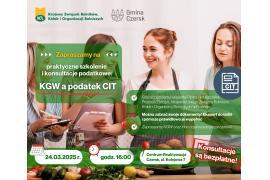<b>CZERSK. KGW a podatek CIT – praktyczne szkolenie i konsultacje podatkowe. ZAPROSZENIE</b>
