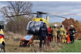 <b> CZERSK. Wypadek podczas ścinki drzew – lądował śmigłowiec LPR (ZDJĘCIA, WIDEO) </b>