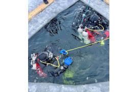 <b>POW. CHOJNICKI. Ćwiczenia `LÓD 2026` – w Charzykowach, m.in. specjalistyczne grupy ratownictwa wodno-nurkowego oraz sonarowego </b>