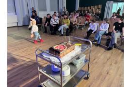 <b>GM. CZERSK. Sztab WOŚP Rytel zebrał w tym roku ponad 10 tysięcy złotych. Tort za 600 zł (ZDJĘCIA)</b>