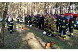 <b>Strażacy uczestniczyli w szkoleniu - ścinali drzewa (FOTO)</b>