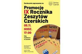 <b>CZERSK. Zapraszamy na promocję IX Rocznika `Zeszytów Czerskich`! </b>