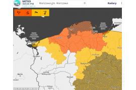 <b>POW. CHOJNICKI. Intensywne opady śniegu – stopień 2. Zawieje/zamiecie śnieżne – stopień 1</b>