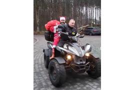 <b>GM. CZERSK. Mikołajki Sołectwa Złotowo w Łukowie. Mikołaj tym razem przybył… quadem (ZDJĘCIA, WIDEO)</b>
