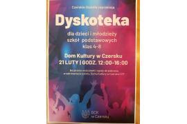 <b>CZERSK. Zaproszenie - zabawa dla dzieci i młodzieży w GCK Czersk (21 lutego 2025r.). Bezpłatne wejściówki do pobrania</b>