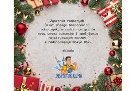 <b>ŻYCZENIA ŚWIĄTECZNE od Firmy INSPEKTOR KLIMA </b>