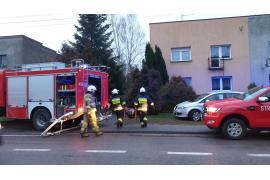 <b> Pożar w piwnicy budynku mieszkalnego w Czersku</b>