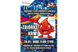 <b>CZERSK. 33. Finał WOŚP - ZBIÓRKA KRWI - KRWIOBUS NA PARKINGU PRZY DK W CZERSKU </b>