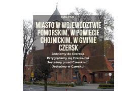 <b>Czersk i Łąg - wzmianki o miejscowościach</b>