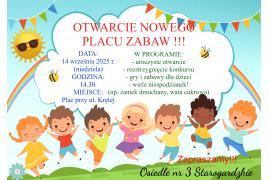 <b>Otwarcie Placu Zabaw w Czersku - Osiedle Starogardzkie. ZAPROSZENIE (PROGRAM) </b>