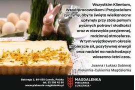 <b>ŻYCZENIA WIELKANOCNE od PIEKARNI-CUKIERNI MAGDALENKA</b>