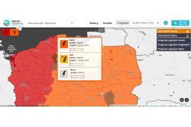 <b> POW. CHOJNICKI. Ostrzeżenia meteorologiczne. Burze, stopień: 2, Upał stopień: 1</b>