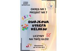 <b>CZERSK. Przedstawiamy projekty w CZBO 2025. `Dwójkowa Strefa Relaksu` – miasto Czersk: zadanie nr 7</b>