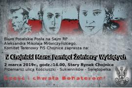 <b>IV Chojnicki Marsz Pamięci Żołnierzy Wyklętych - 2 marca, 14.00</b>