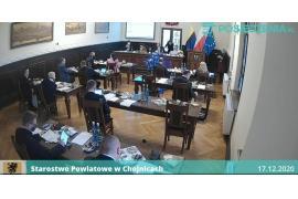 <b>XVII sesja Rady Powiatu Chojnickiego - budżetowa (rok 2021). RELACJA - NA ŻYWO</b>
