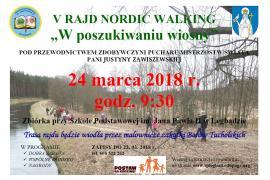 <b>V Rajd Nordic Walking <br>`W poszukiwaniu wiosny`<br>(zapisy, program)</b>